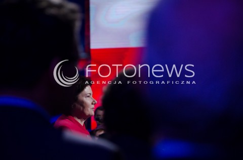  04.10.2014 WARSZAWA WARSZAWSKA KONWENCJA PLATFORMY OBYWATELSKIEJ INAUGURUJACA KAMPANIE WYBORCZA PRZED WYBORAMI SAMORZADOWYMI N/Z PREZYDENT WARSZAWY HANNA GRONKIEWICZ WALTZ  