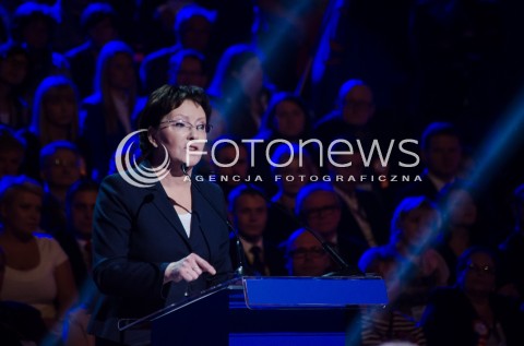  04.10.2014 WARSZAWA WARSZAWSKA KONWENCJA PLATFORMY OBYWATELSKIEJ INAUGURUJACA KAMPANIE WYBORCZA PRZED WYBORAMI SAMORZADOWYMI N/Z PREMIER EWA KOPACZ   