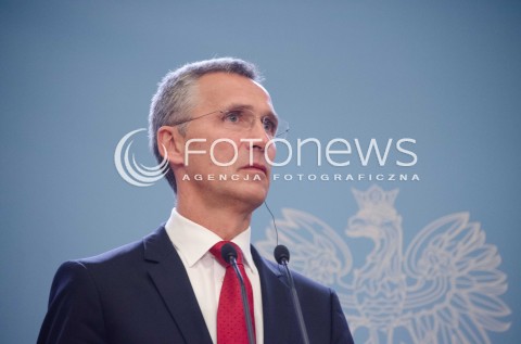  06.10.2014 WARSZAWA WIZYTA SEKRETARZA GENERALNEGO NATO W POLSCE N/Z SEKRETARZ GENERALNY NATO JENS STOLTENBERG  