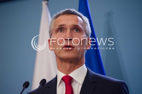  06.10.2014 WARSZAWA WIZYTA SEKRETARZA GENERALNEGO NATO W POLSCE N/Z SEKRETARZ GENERALNY NATO JENS STOLTENBERG  