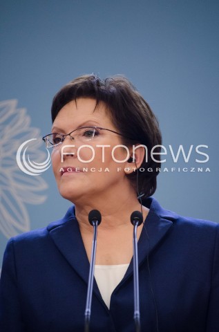  06.10.2014 WARSZAWA WIZYTA SEKRETARZA GENERALNEGO NATO W POLSCE N/Z PREMIER RP EWA KOPACZ  