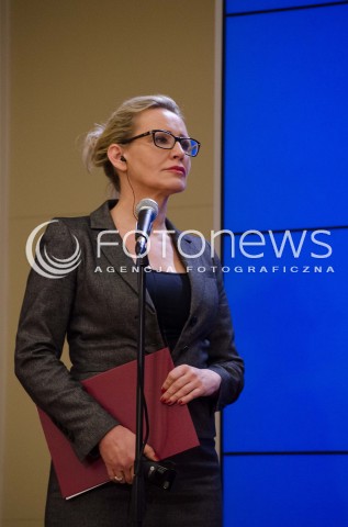  06.10.2014 WARSZAWA WIZYTA SEKRETARZA GENERALNEGO NATO W POLSCE N/Z RZECZNIK RZADU EWY KOPACZ IWONA SULIK  