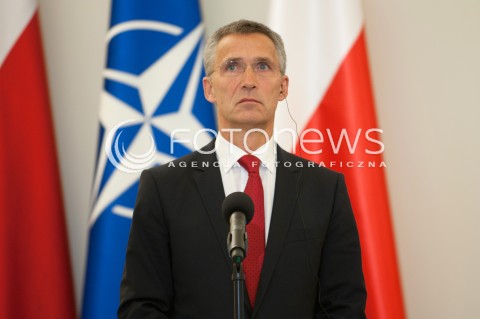  06.10.2014 WARSZAWA <br />WIZYTA SEKRETARZA GENERALNEGO NATO W POLSCE<br />N/Z SEKRETARZ GENERALNY NATO JENS STOLTENBERG<br /> 