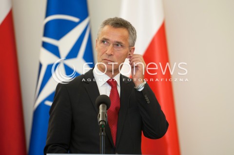  06.10.2014 WARSZAWA <br />WIZYTA SEKRETARZA GENERALNEGO NATO W POLSCE<br />N/Z SEKRETARZ GENERALNY NATO JENS STOLTENBERG<br /> 