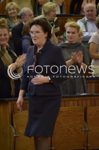  08.10.2014 WARSZAWA <br />
PREMIER EWA KOPACZ NA INAUGURACJI ROKU AKADEMICKIEGO UNIWERSYTETU TRZECIEGO WIEKU<br />
N/Z PREMIER RP EWA KOPACZ<br />
 