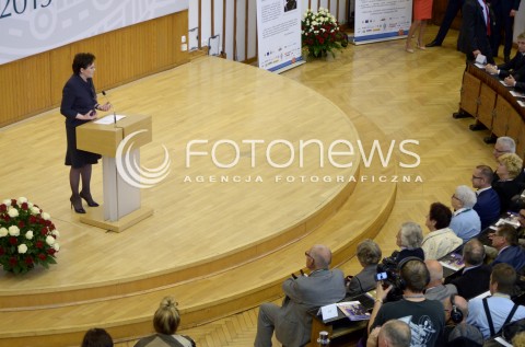  08.10.2014 WARSZAWA <br />
PREMIER EWA KOPACZ NA INAUGURACJI ROKU AKADEMICKIEGO UNIWERSYTETU TRZECIEGO WIEKU<br />
N/Z PREMIER RP EWA KOPACZ<br />
 
