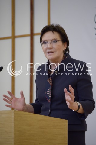  08.10.2014 WARSZAWA <br />
PREMIER EWA KOPACZ NA INAUGURACJI ROKU AKADEMICKIEGO UNIWERSYTETU TRZECIEGO WIEKU<br />
N/Z PREMIER RP EWA KOPACZ<br />
 