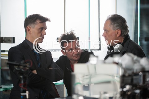 Na planie filmu "Król Życia" w Warszawie