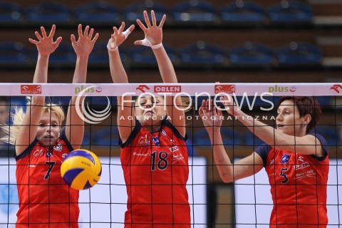  10.10.2014 RZESZOW<br />SIATKOWKA ORLEN LIGA 2014/2015 WOMEN VOLLEYBALL POLAND POLISH ORLENLIGA LEAGUE SEASON 2014/2015<br />MECZ DEVELOPRES SKYRES RZESZOW - BUDOWLANI LODZ<br />N/Z NATALIA SKRZYPKOWSKA ALEKSANDRA SIKORSKA DOROTA SCIURKA RADOSC EMOCJE <br /> 