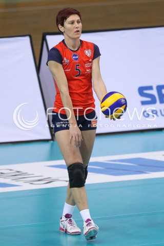  10.10.2014 RZESZOW<br />SIATKOWKA ORLEN LIGA 2014/2015 WOMEN VOLLEYBALL POLAND POLISH ORLENLIGA LEAGUE SEASON 2014/2015<br />MECZ DEVELOPRES SKYRES RZESZOW - BUDOWLANI LODZ<br />N/Z DOROTA SCIURKA SYLWETKA <br /> 