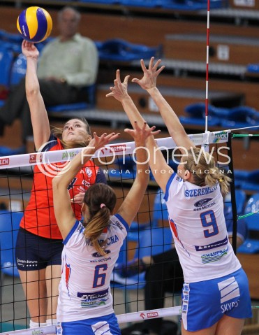  10.10.2014 RZESZOW<br />SIATKOWKA ORLEN LIGA 2014/2015 WOMEN VOLLEYBALL POLAND POLISH ORLENLIGA LEAGUE SEASON 2014/2015<br />MECZ DEVELOPRES SKYRES RZESZOW - BUDOWLANI LODZ<br />N/Z EWELINA SIECZKA <br /> 