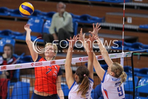  10.10.2014 RZESZOW<br />SIATKOWKA ORLEN LIGA 2014/2015 WOMEN VOLLEYBALL POLAND POLISH ORLENLIGA LEAGUE SEASON 2014/2015<br />MECZ DEVELOPRES SKYRES RZESZOW - BUDOWLANI LODZ<br />N/Z NATALIA SKRZYPKOWSKA <br /> 
