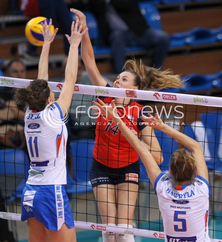  10.10.2014 RZESZOW<br />SIATKOWKA ORLEN LIGA 2014/2015 WOMEN VOLLEYBALL POLAND POLISH ORLENLIGA LEAGUE SEASON 2014/2015<br />MECZ DEVELOPRES SKYRES RZESZOW - BUDOWLANI LODZ<br />N/Z EWELINA SIECZKA <br /> 
