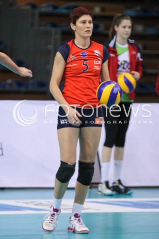  10.10.2014 RZESZOW<br />SIATKOWKA ORLEN LIGA 2014/2015 WOMEN VOLLEYBALL POLAND POLISH ORLENLIGA LEAGUE SEASON 2014/2015<br />MECZ DEVELOPRES SKYRES RZESZOW - BUDOWLANI LODZ<br />N/Z DOROTA SCIURKA SYLWETKA <br /> 