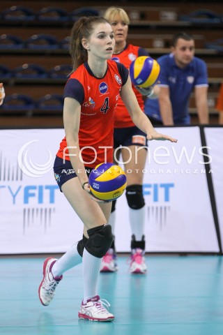  10.10.2014 RZESZOW<br />SIATKOWKA ORLEN LIGA 2014/2015 WOMEN VOLLEYBALL POLAND POLISH ORLENLIGA LEAGUE SEASON 2014/2015<br />MECZ DEVELOPRES SKYRES RZESZOW - BUDOWLANI LODZ<br />N/Z EMILIA KAJZER SYLWETKA <br /> 
