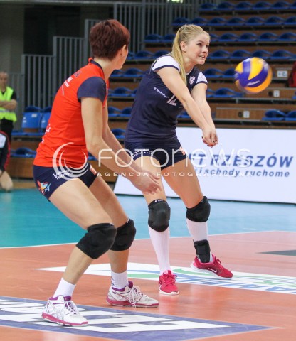  10.10.2014 RZESZOW<br />SIATKOWKA ORLEN LIGA 2014/2015 WOMEN VOLLEYBALL POLAND POLISH ORLENLIGA LEAGUE SEASON 2014/2015<br />MECZ DEVELOPRES SKYRES RZESZOW - BUDOWLANI LODZ<br />N/Z MARTYNA GRAJBER <br /> 