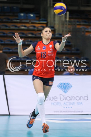  10.10.2014 RZESZOW<br />SIATKOWKA ORLEN LIGA 2014/2015 WOMEN VOLLEYBALL POLAND POLISH ORLENLIGA LEAGUE SEASON 2014/2015<br />MECZ DEVELOPRES SKYRES RZESZOW - BUDOWLANI LODZ<br />N/Z ALEKSANDRA SIKORSKA SYLWETKA <br /> 
