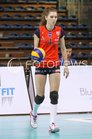  10.10.2014 RZESZOW<br />SIATKOWKA ORLEN LIGA 2014/2015 WOMEN VOLLEYBALL POLAND POLISH ORLENLIGA LEAGUE SEASON 2014/2015<br />MECZ DEVELOPRES SKYRES RZESZOW - BUDOWLANI LODZ<br />N/Z EMILIA KAJZER SYLWETKA <br /> 