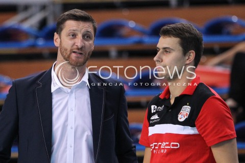  11.10.2014 RZESZOW<br />SIATKOWKA PLUSLIGA 2014/2015 MEN VOLLEYBALL POLAND POLISH PLUS LIGA LEAGUE SEASON 2014/2015<br />MECZ ASSECO RESOVIA - BBTS BIELSKO - BIALA<br />N/Z PIOTR GRUSZKA - TRENER ( HEAD COACH ) FABIAN DRZYZGA <br /> 