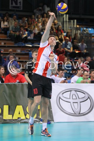  11.10.2014 RZESZOW<br />SIATKOWKA PLUSLIGA 2014/2015 MEN VOLLEYBALL POLAND POLISH PLUS LIGA LEAGUE SEASON 2014/2015<br />MECZ ASSECO RESOVIA - BBTS BIELSKO - BIALA<br />N/Z JOCHEN SCHOPS SYLWETKA <br /> 