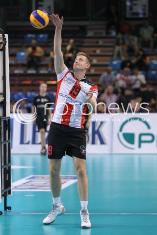  11.10.2014 RZESZOW<br />SIATKOWKA PLUSLIGA 2014/2015 MEN VOLLEYBALL POLAND POLISH PLUS LIGA LEAGUE SEASON 2014/2015<br />MECZ ASSECO RESOVIA - BBTS BIELSKO - BIALA<br />N/Z MICHAL KOZLOWSKI SYLWETKA <br /> 