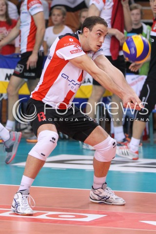  11.10.2014 RZESZOW<br />SIATKOWKA PLUSLIGA 2014/2015 MEN VOLLEYBALL POLAND POLISH PLUS LIGA LEAGUE SEASON 2014/2015<br />MECZ ASSECO RESOVIA - BBTS BIELSKO - BIALA<br />N/Z MARKO IVOVIC SYLWETKA <br /> 