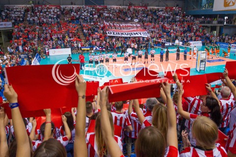  11.10.2014 RZESZOW<br />SIATKOWKA PLUSLIGA 2014/2015 MEN VOLLEYBALL POLAND POLISH PLUS LIGA LEAGUE SEASON 2014/2015<br />MECZ ASSECO RESOVIA - BBTS BIELSKO - BIALA<br />N/Z KIBICE DOPING OPRAWA DZIEKUJEMY PODZIEKOWANIE ZLOTYM MEDALISTOM MISTRZOSTW SWIATA SEKTOROWKA BANER TRANSPARENT <br /> 