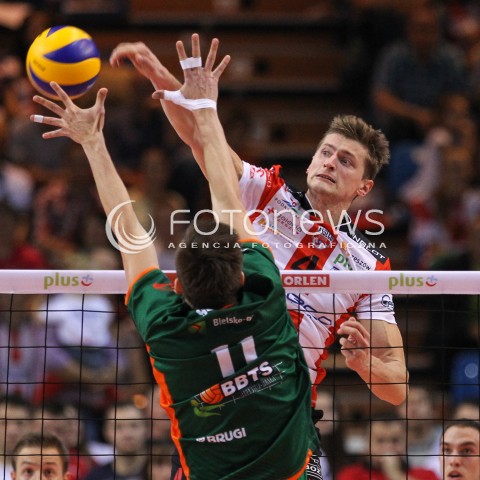  11.10.2014 RZESZOW<br />SIATKOWKA PLUSLIGA 2014/2015 MEN VOLLEYBALL POLAND POLISH PLUS LIGA LEAGUE SEASON 2014/2015<br />MECZ ASSECO RESOVIA - BBTS BIELSKO - BIALA<br />N/Z PIOTR NOWAKOWSKI <br /> 
