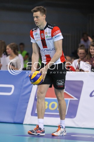  11.10.2014 RZESZOW<br />SIATKOWKA PLUSLIGA 2014/2015 MEN VOLLEYBALL POLAND POLISH PLUS LIGA LEAGUE SEASON 2014/2015<br />MECZ ASSECO RESOVIA - BBTS BIELSKO - BIALA<br />N/Z JOCHEN SCHOPS SYLWETKA <br /> 