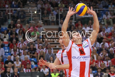  11.10.2014 RZESZOW<br />SIATKOWKA PLUSLIGA 2014/2015 MEN VOLLEYBALL POLAND POLISH PLUS LIGA LEAGUE SEASON 2014/2015<br />MECZ ASSECO RESOVIA - BBTS BIELSKO - BIALA<br />N/Z LUKAS TICHACEK SYLWETKA <br /> 