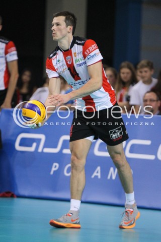  11.10.2014 RZESZOW<br />SIATKOWKA PLUSLIGA 2014/2015 MEN VOLLEYBALL POLAND POLISH PLUS LIGA LEAGUE SEASON 2014/2015<br />MECZ ASSECO RESOVIA - BBTS BIELSKO - BIALA<br />N/Z RAFAL BUSZEK SYLWETKA <br /> 