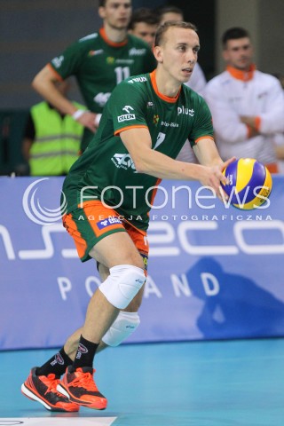  11.10.2014 RZESZOW<br />SIATKOWKA PLUSLIGA 2014/2015 MEN VOLLEYBALL POLAND POLISH PLUS LIGA LEAGUE SEASON 2014/2015<br />MECZ ASSECO RESOVIA - BBTS BIELSKO - BIALA<br />N/Z GRZEGORZ PILARZ SYLWETKA <br /> 