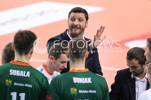  11.10.2014 RZESZOW<br />SIATKOWKA PLUSLIGA 2014/2015 MEN VOLLEYBALL POLAND POLISH PLUS LIGA LEAGUE SEASON 2014/2015<br />MECZ ASSECO RESOVIA - BBTS BIELSKO - BIALA<br />N/Z PIOTR GRUSZKA - TRENER ( HEAD COACH ) <br /> 