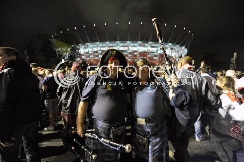  14.10.2014 WARSZAWA<br />KIBICE W WARSZAWIE PRZED MECZEM POLSKA - SZKOCJA<br />N/Z KIBICE SZKOCJI SZKOCI<br /> 