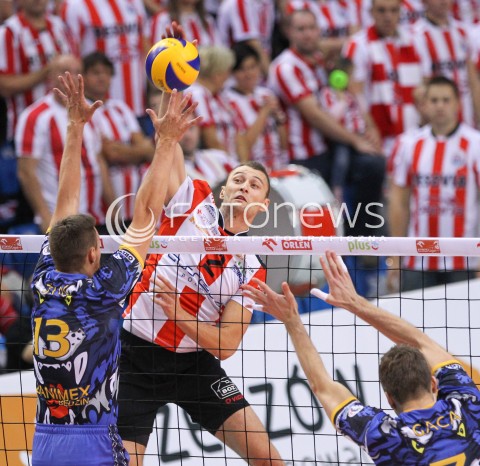  15.10.2014 RZESZOW<br />SIATKOWKA PLUSLIGA 2014/2015 MEN VOLLEYBALL POLAND POLISH PLUS LIGA LEAGUE SEASON 2014/2015<br />MECZ ASSECO RESOVIA - MKS BANIMEX BEDZIN<br />N/Z PAUL LOTMAN <br /> 