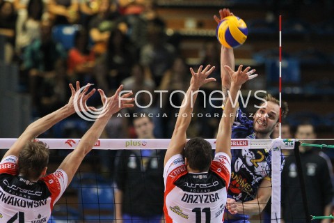  15.10.2014 RZESZOW<br />SIATKOWKA PLUSLIGA 2014/2015 MEN VOLLEYBALL POLAND POLISH PLUS LIGA LEAGUE SEASON 2014/2015<br />MECZ ASSECO RESOVIA - MKS BANIMEX BEDZIN<br />N/Z MILOSZ HEBDA <br /> 