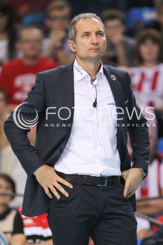  15.10.2014 RZESZOW<br />SIATKOWKA PLUSLIGA 2014/2015 MEN VOLLEYBALL POLAND POLISH PLUS LIGA LEAGUE SEASON 2014/2015<br />MECZ ASSECO RESOVIA - MKS BANIMEX BEDZIN<br />N/Z ANDRZEJ KOWAL - TRENER ( HEAD COACH ) SYLWETKA <br /> 
