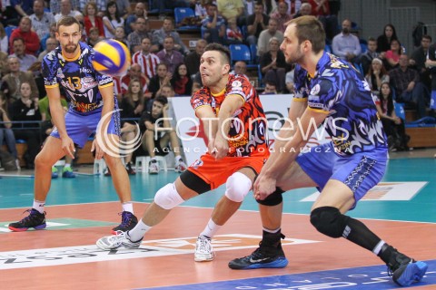  15.10.2014 RZESZOW<br />SIATKOWKA PLUSLIGA 2014/2015 MEN VOLLEYBALL POLAND POLISH PLUS LIGA LEAGUE SEASON 2014/2015<br />MECZ ASSECO RESOVIA - MKS BANIMEX BEDZIN<br />N/Z ROBERT MILCZAREK MICHAL ZUK <br /> 