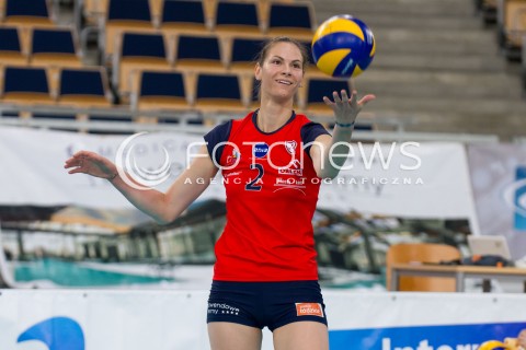  16.10.2014 LODZ SIATKOWKA ORLEN LIGA SEZON 2013/2014 VOLLEYBALL POLISH SEASON BEEF MASTER BUDOWLANI LODZ - SK BANK LEGIONOVIA LEGIONOWO N/Z GABRIELA POLANSKA SYLWETKA  