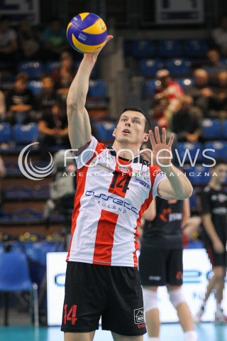  18.10.2014 RZESZOW<br />SIATKOWKA PLUSLIGA 2014/2015 MEN VOLLEYBALL POLAND POLISH PLUS LIGA LEAGUE SEASON 2014/2015<br />MECZ ASSECO RESOVIA - JASTRZEBSKI WEGIEL<br />N/Z RAFAL BUSZEK SYLWETKA <br /> 