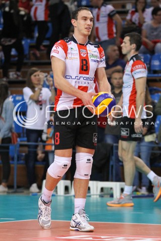  18.10.2014 RZESZOW<br />SIATKOWKA PLUSLIGA 2014/2015 MEN VOLLEYBALL POLAND POLISH PLUS LIGA LEAGUE SEASON 2014/2015<br />MECZ ASSECO RESOVIA - JASTRZEBSKI WEGIEL<br />N/Z MARKO IVOVIC SYLWETKA <br /> 