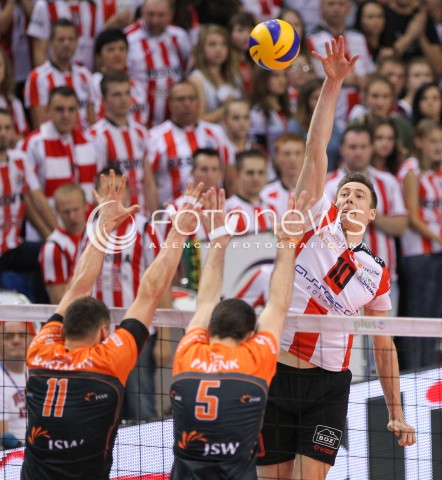  18.10.2014 RZESZOW<br />SIATKOWKA PLUSLIGA 2014/2015 MEN VOLLEYBALL POLAND POLISH PLUS LIGA LEAGUE SEASON 2014/2015<br />MECZ ASSECO RESOVIA - JASTRZEBSKI WEGIEL<br />N/Z JOCHEN SCHOPS <br /> 