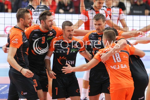  18.10.2014 RZESZOW<br />SIATKOWKA PLUSLIGA 2014/2015 MEN VOLLEYBALL POLAND POLISH PLUS LIGA LEAGUE SEASON 2014/2015<br />MECZ ASSECO RESOVIA - JASTRZEBSKI WEGIEL<br />N/Z MICHAL LASKO PATRYK CZARNOWSKI MICHAL MASNY KRZYSZTOF GIERCZYNSKI RADOSC EMOCJE <br /> 