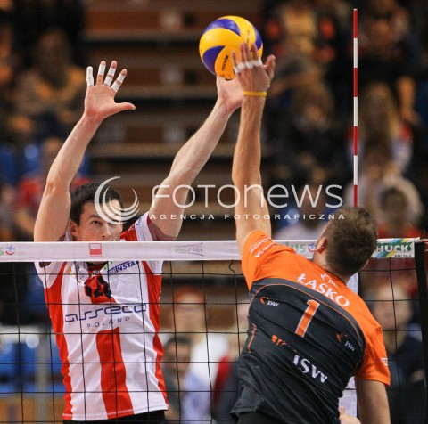  18.10.2014 RZESZOW<br />SIATKOWKA PLUSLIGA 2014/2015 MEN VOLLEYBALL POLAND POLISH PLUS LIGA LEAGUE SEASON 2014/2015<br />MECZ ASSECO RESOVIA - JASTRZEBSKI WEGIEL<br />N/Z RAFAL BUSZEK <br /> 