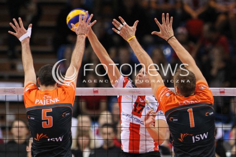  18.10.2014 RZESZOW<br />SIATKOWKA PLUSLIGA 2014/2015 MEN VOLLEYBALL POLAND POLISH PLUS LIGA LEAGUE SEASON 2014/2015<br />MECZ ASSECO RESOVIA - JASTRZEBSKI WEGIEL<br />N/Z NIKOLAY PENCZEV <br /> 