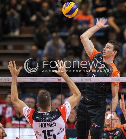  18.10.2014 RZESZOW<br />SIATKOWKA PLUSLIGA 2014/2015 MEN VOLLEYBALL POLAND POLISH PLUS LIGA LEAGUE SEASON 2014/2015<br />MECZ ASSECO RESOVIA - JASTRZEBSKI WEGIEL<br />N/Z ALEN PAJENK <br /> 