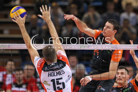 18.10.2014 RZESZOW<br />SIATKOWKA PLUSLIGA 2014/2015 MEN VOLLEYBALL POLAND POLISH PLUS LIGA LEAGUE SEASON 2014/2015<br />MECZ ASSECO RESOVIA - JASTRZEBSKI WEGIEL<br />N/Z ALEN PAJENK <br /> 