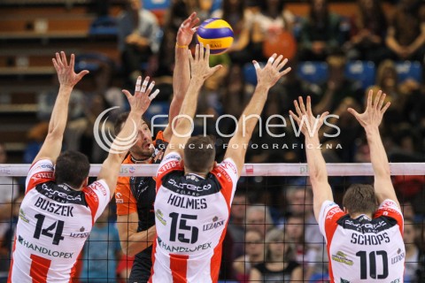  18.10.2014 RZESZOW<br />SIATKOWKA PLUSLIGA 2014/2015 MEN VOLLEYBALL POLAND POLISH PLUS LIGA LEAGUE SEASON 2014/2015<br />MECZ ASSECO RESOVIA - JASTRZEBSKI WEGIEL<br />N/Z MICHAL LASKO <br /> 
