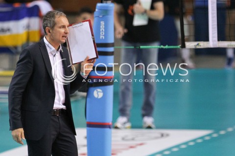  18.10.2014 RZESZOW<br />SIATKOWKA PLUSLIGA 2014/2015 MEN VOLLEYBALL POLAND POLISH PLUS LIGA LEAGUE SEASON 2014/2015<br />MECZ ASSECO RESOVIA - JASTRZEBSKI WEGIEL<br />N/Z ANDRZEJ KOWAL - TRENER ( HEAD COACH ) SYLWETKA <br /> 