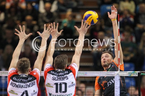  18.10.2014 RZESZOW<br />SIATKOWKA PLUSLIGA 2014/2015 MEN VOLLEYBALL POLAND POLISH PLUS LIGA LEAGUE SEASON 2014/2015<br />MECZ ASSECO RESOVIA - JASTRZEBSKI WEGIEL<br />N/Z MICHAL LASKO <br /> 